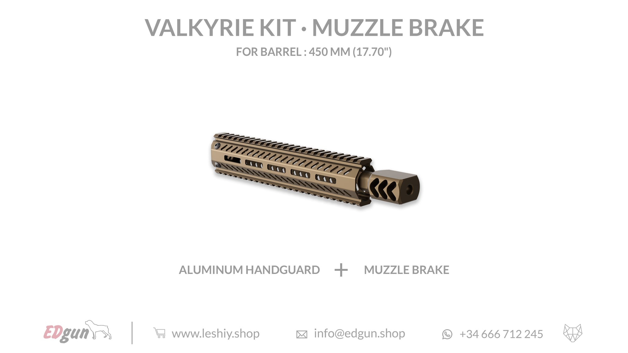 Muzzle brake 450mm