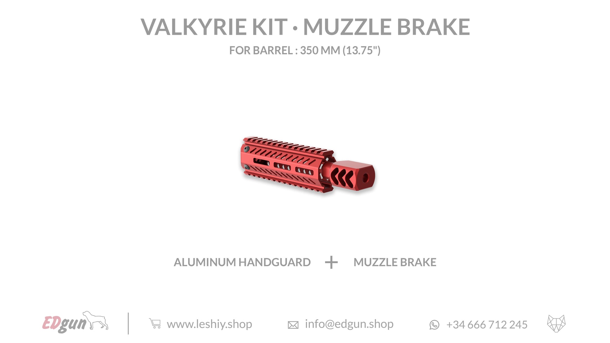 Muzzle brake 350mm