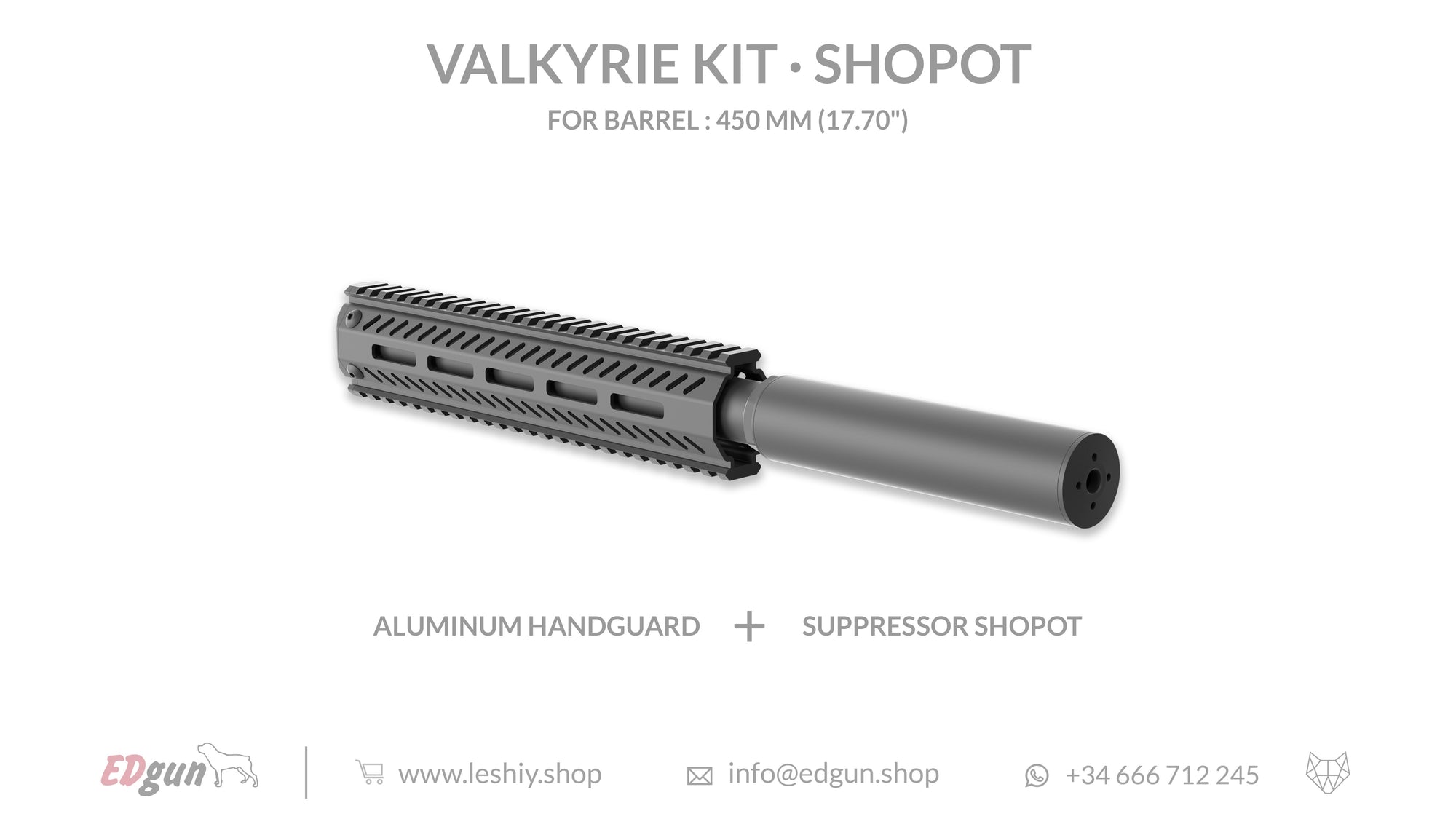 Shopot Valkyrie Kit for barrel 450mm (17.70¨)