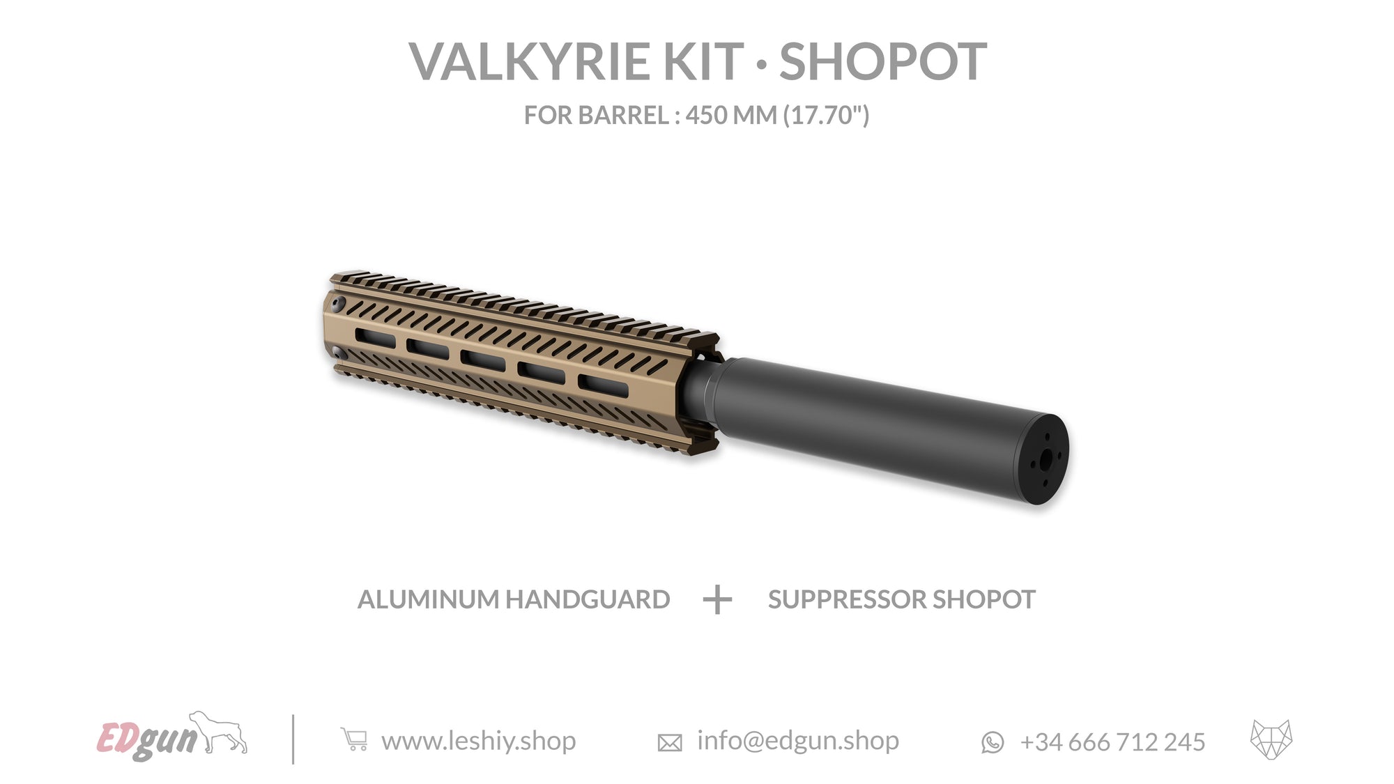 Shopot Valkyrie Kit for barrel 450mm (17.70¨)