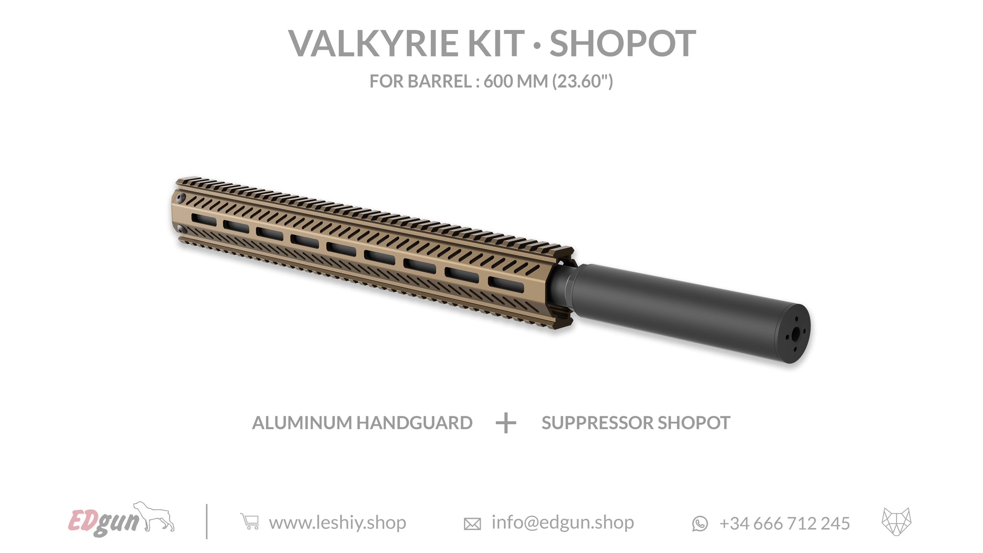 Shopot Valkyrie Kit for barrel 600mm (23.60¨)