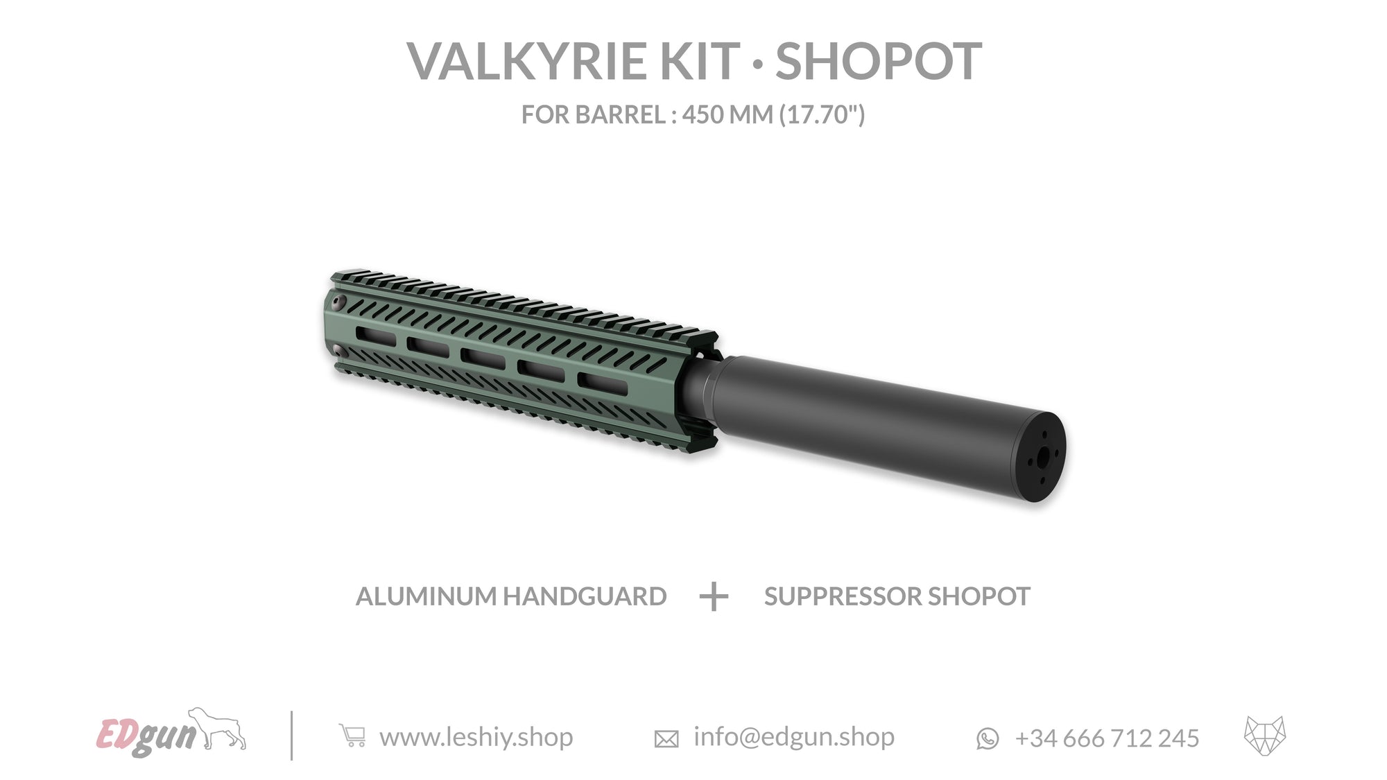 Shopot Valkyrie Kit for barrel 450mm (17.70¨)