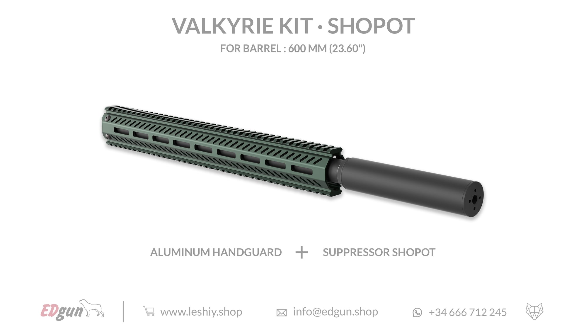 Shopot Valkyrie Kit for barrel 600mm (23.60¨)