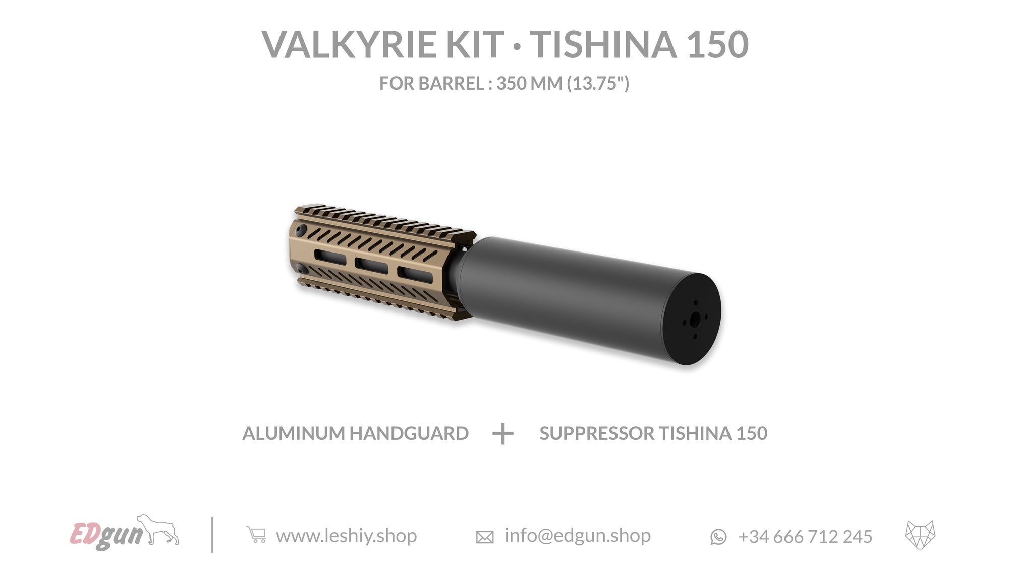 Valkyrie Kit Tishina 150 for barrel 350mm (13.75¨)