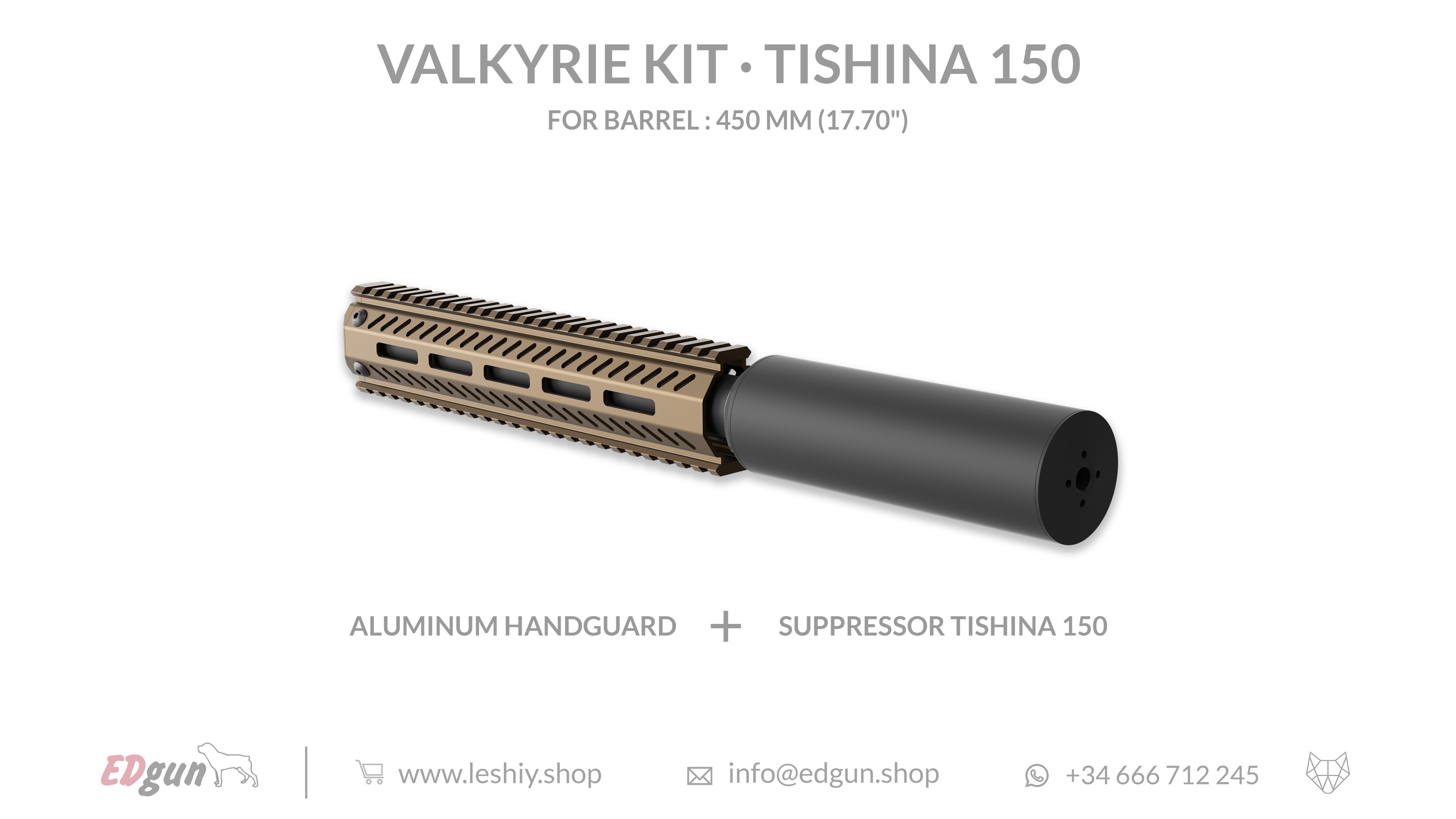EDgun · Valkyrie · Tishina Suppressor Kit · 150