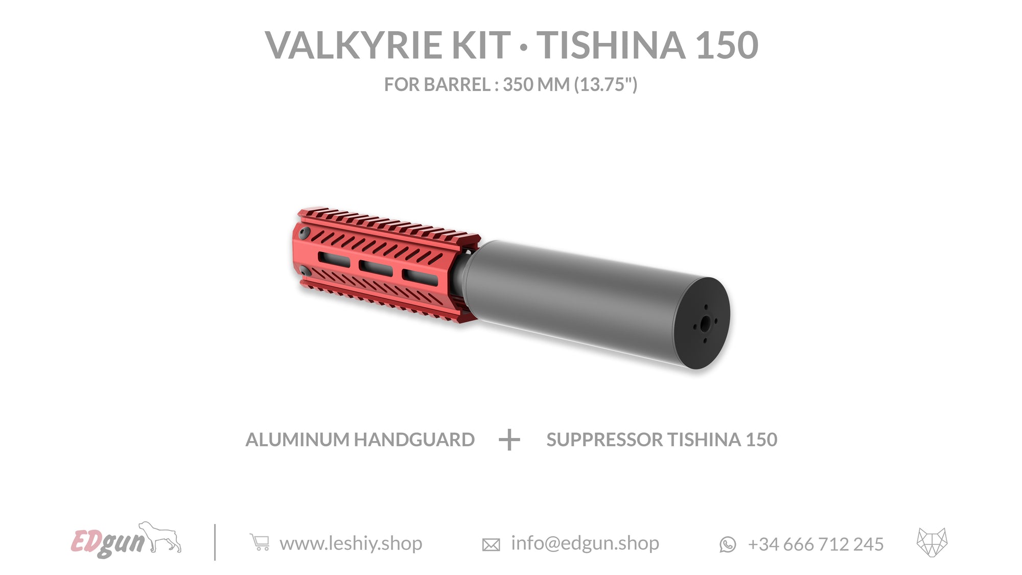 Valkyrie Kit Tishina 150 for barrel 350mm (13.75¨)