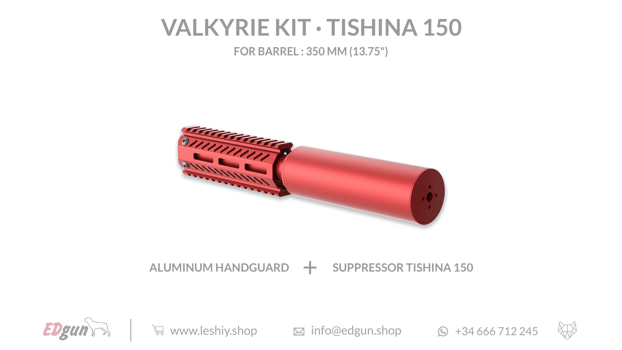 Valkyrie Kit Tishina 150 for barrel 350mm (13.75¨)