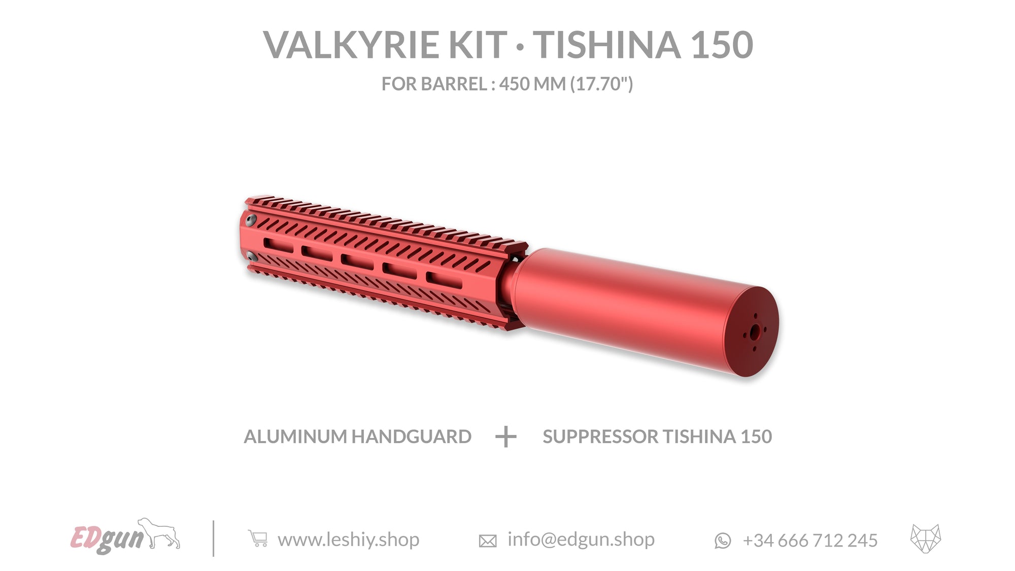 Valkyrie Kit Tishina 150 for barrel 450mm (17.70¨)