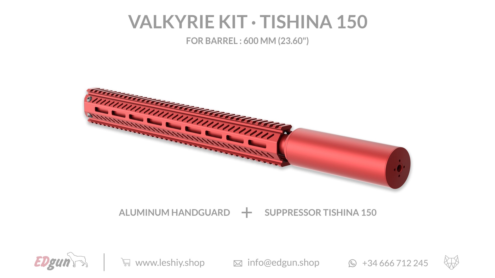 Valkyrie Kit Tishina 150 for barrel 600mm (23.60¨)
