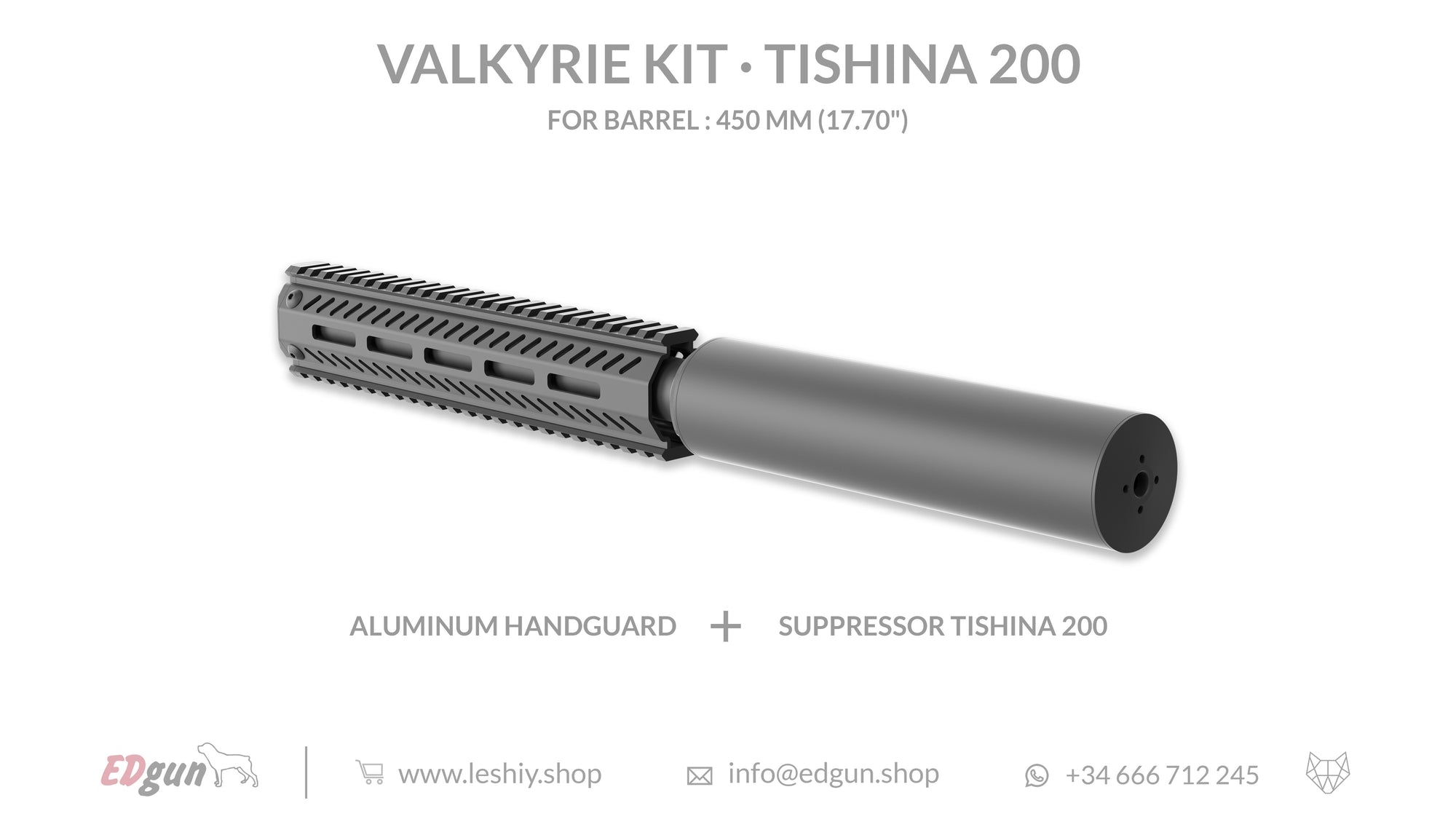 Kit Tishina 200 for barrel 450mm (17.70¨)