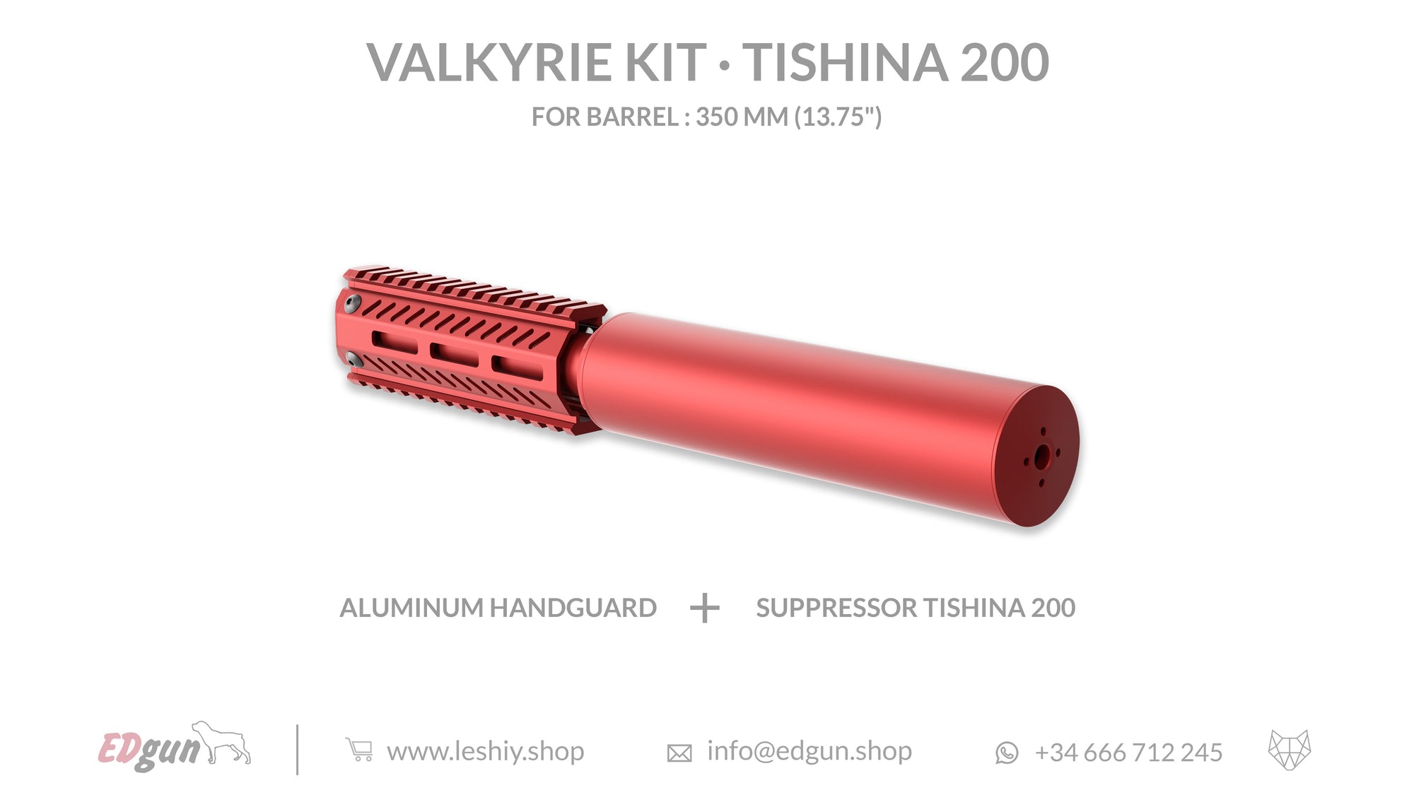 Kit Tishina 200 for barrel 350mm (13.75¨)