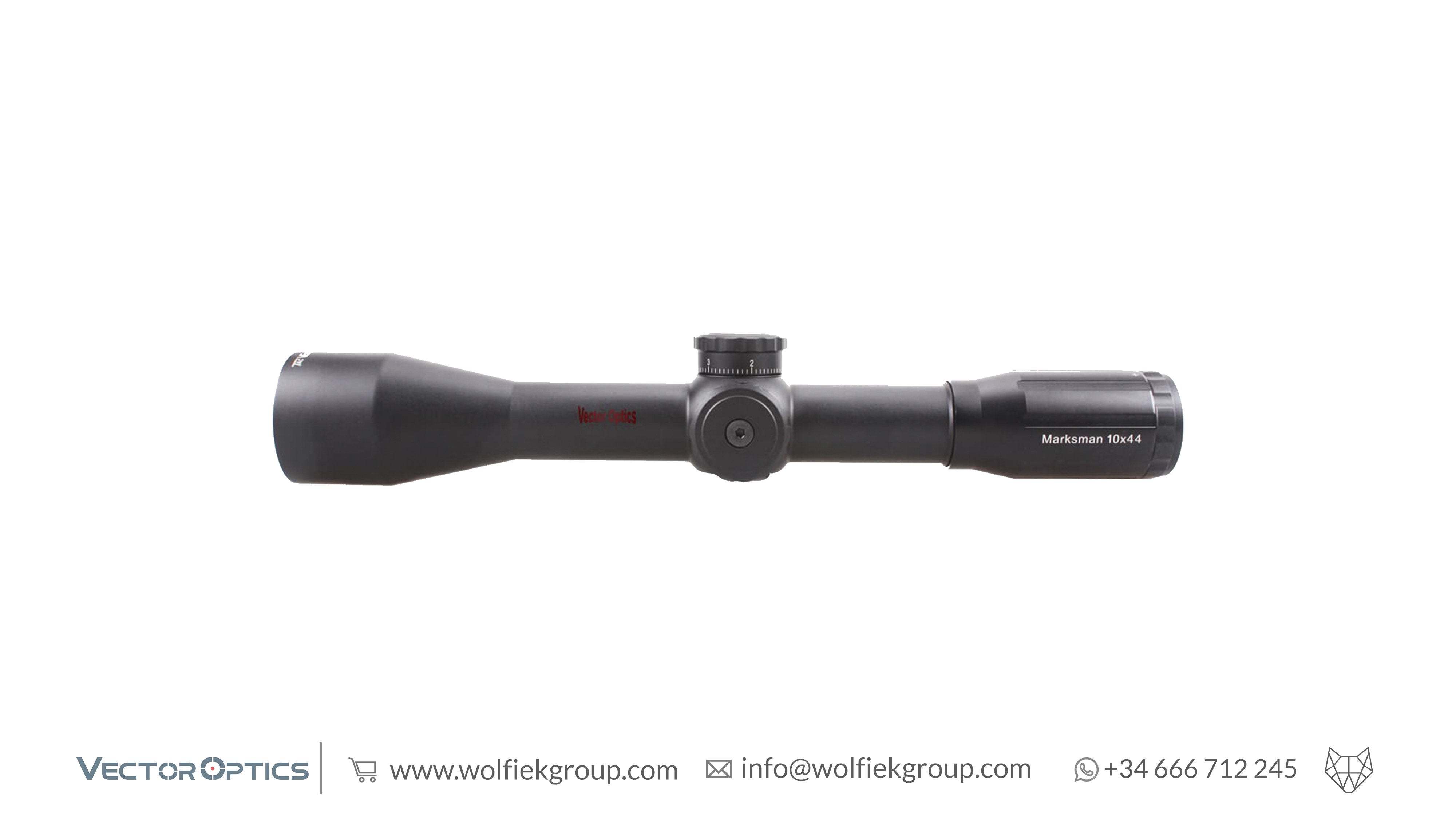 Vector optics scope Marksman 10x44 side view