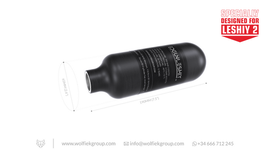 Image of the carbon fiber bottle 350cc